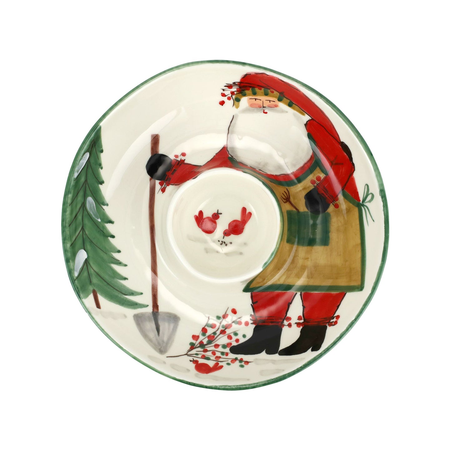 Vietri Old St. Nick Chip and Dip Platter