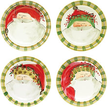 Load image into Gallery viewer, Vietri Old St. Nick Assorted Canape Plates - Set of 4
