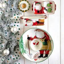 Vietri Old St. Nick Chip and Dip Platter