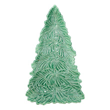 Load image into Gallery viewer, Vietri Lastra Holiday Figural Tree Small Platter
