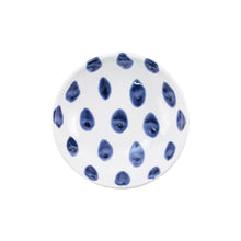 Load image into Gallery viewer, Vietri Santorini Dot Condiment Bowl - 5.75&quot; diam
