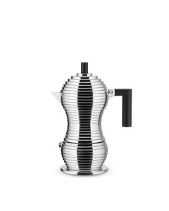 Officina Alessi Espresso Coffee Maker Pulcina - Black Handle