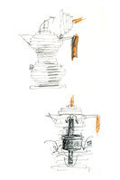 Load image into Gallery viewer, Officina Alessi Espresso Coffee Maker Pulcina - Black Handle
