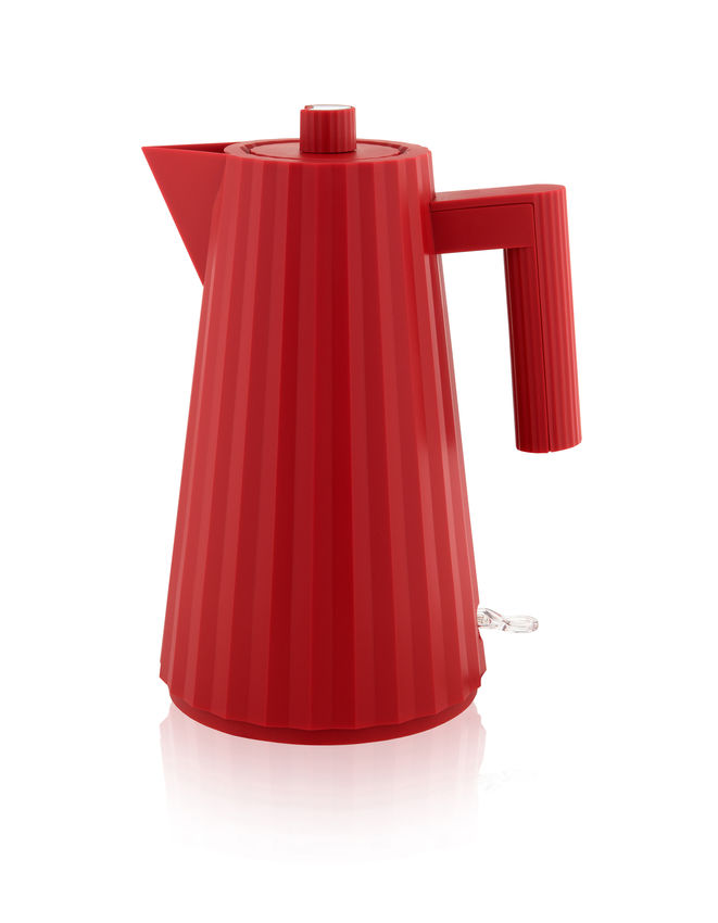 Officina Alessi Electric Kettle Plissé - Red